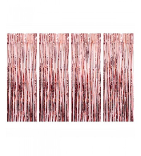 UTOPP Curtains Backdrop Metallic Decorations