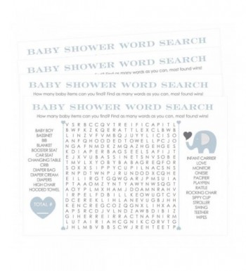 Elephant Shower Games Search Cards