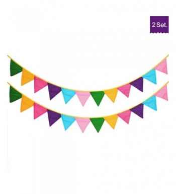 Decorations Pennant Triangle Birthday Multi colored