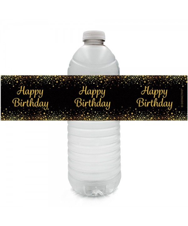 Happy Birthday Bottle Sticker Labels