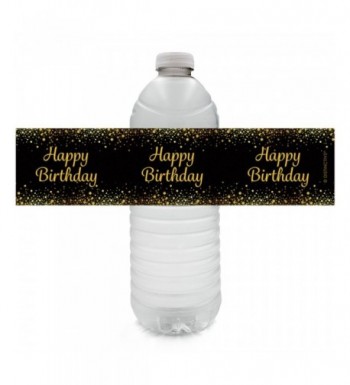 Happy Birthday Bottle Sticker Labels