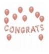 Congrats Rose Gold Balloons Decorations
