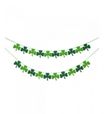 Felt Shamrock Clover Garland Banner