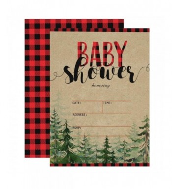 Mehofoto Lumberjack Invitations Woodland Envelopes