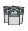 Elephant Shower Invitations Chalkboard Background