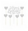 PALASASA Silver glitter Birthday Decorations x