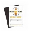 Mans Shower Invitations Diapers Party