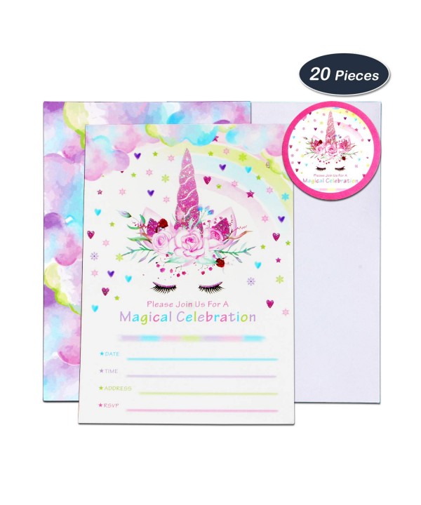 WERNNSAI Invitations Envelopes Stickers Birthday