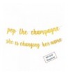 Bachelorette Banner Engagement Decorations Champagne