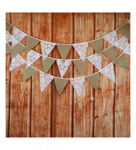 Burlap Triangle Banner Decoration Wedding