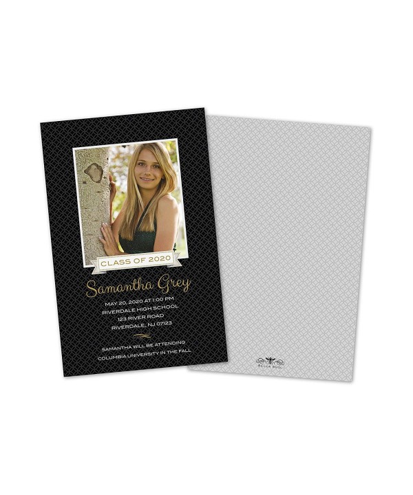 Modern Circles Personalized Graduation Invitation