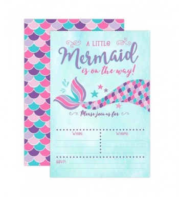 Mermaid Invitation Sprinkle Invitations Envelopes