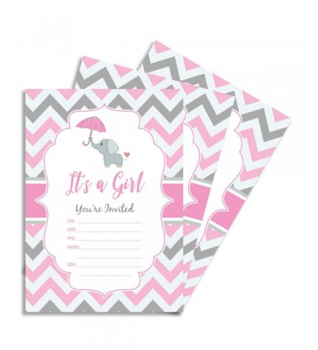 Party Invitations Double Shower Envelope