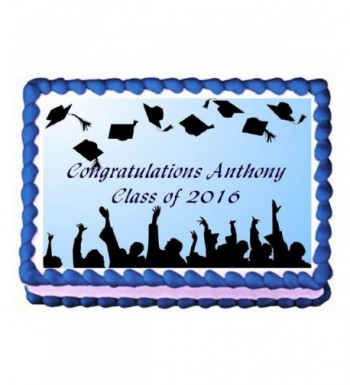 Graduation Edible Frosting Cake Topper