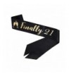 Finally Black Birthday Sash Decorations