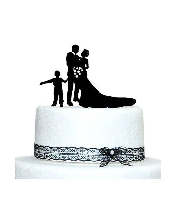 Buythrow Family Silhouette Wedding Topper