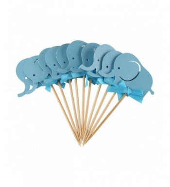 Elephant Double Sided Cupcake Decoration Birthday