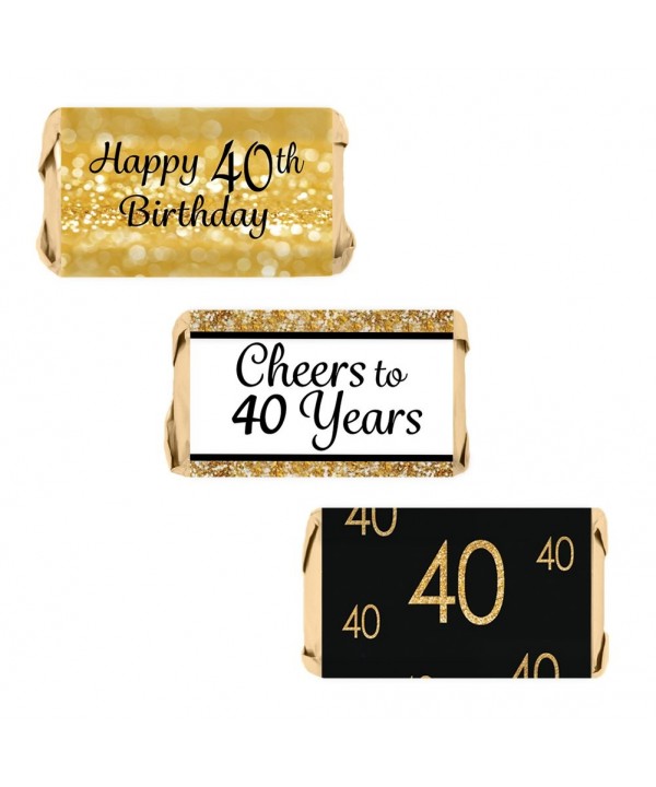 Birthday Party Miniatures Wrapper Stickers