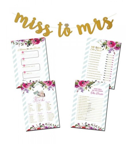 Bridal Shower Bundle Glitter Banner