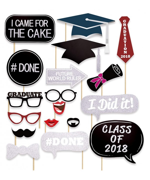 Glitter Graduation Photo Booth Props