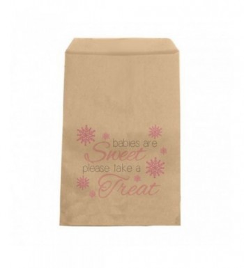 Pink Snowflake Candy Bags Winter