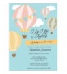 Invitations Balloon Stripes Printed Envelopes