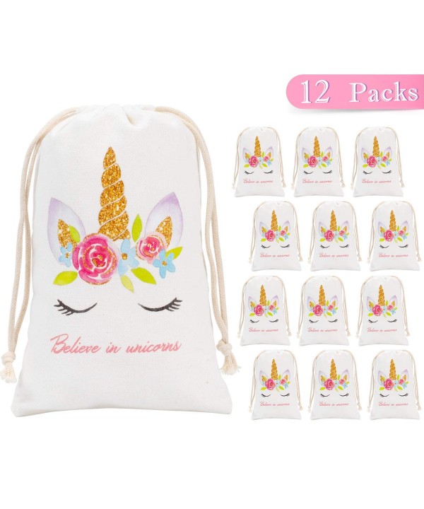 Whaline Unicorn Supplies Drawstring Birthday