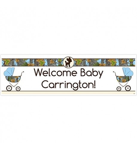 Blue Shower Large Personalized Banner