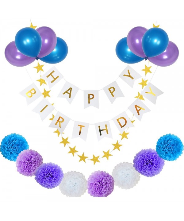 yotruth Purple Birthday Decorations Balloons