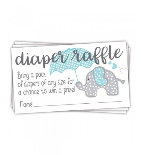 Elephant Diaper Raffle Tickets Count