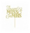 Gold Glitter Miss Cake Topper