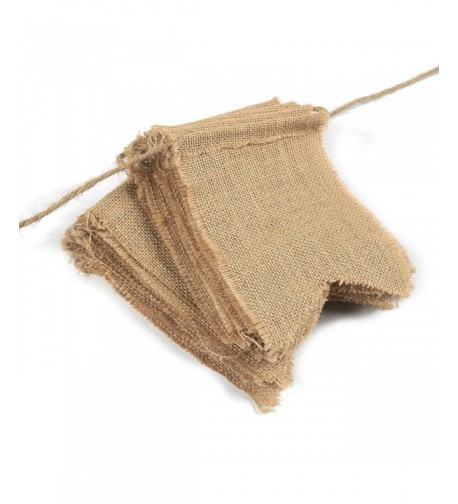 Juvale Burlap Banners Swallowtail Decoration