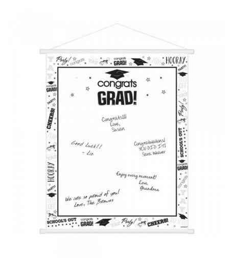 BirthdayExpress White Graduation Supplies Scroll