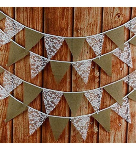 Hessian Bunting Garland Wedding Decoration