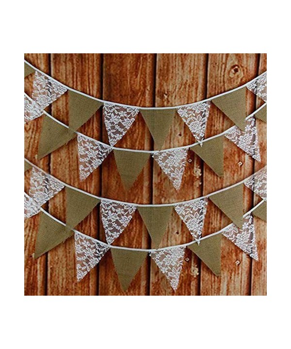 Hessian Bunting Garland Wedding Decoration