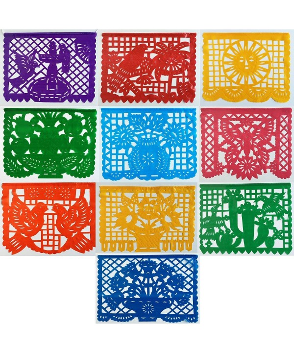 Fiesta Plastic Papel Picado Banner