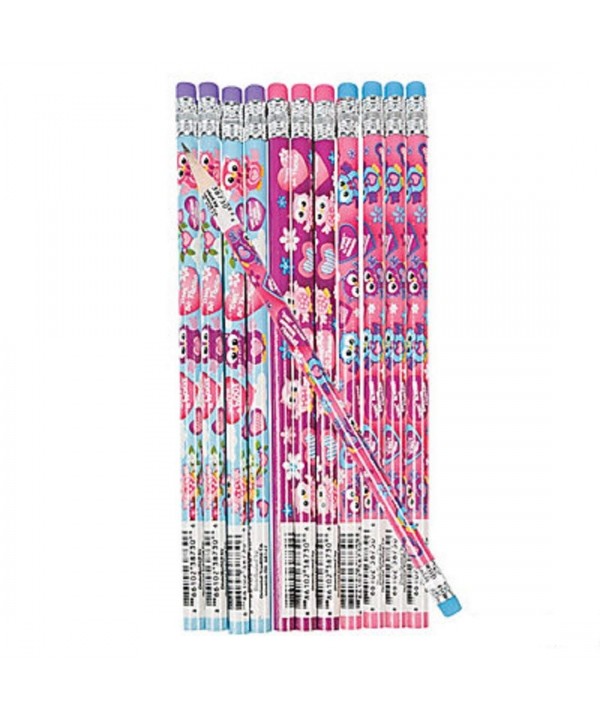 Wooden Owl Valentines Pencils Pack