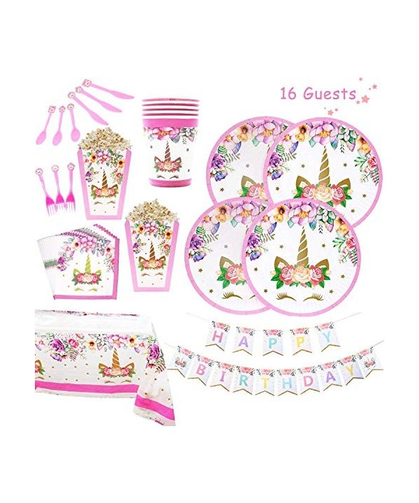 Unicorn Supplies Decorations Tableware Disposable