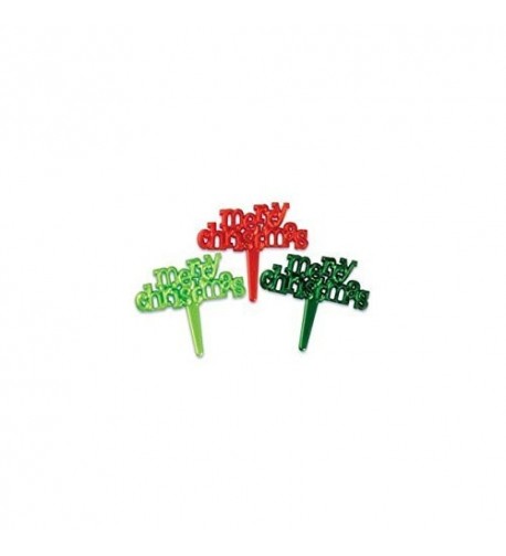 Merry Christmas Designer Cupcake Toppers