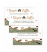 Woodland Animal Diaper Raffle Insert