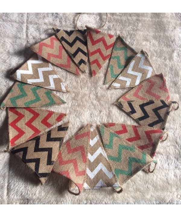 AllHeartDesires Hessian Colored Chevron Christmas