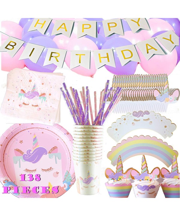 Unicorn Party Supplies Set Birthday