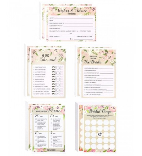 Floral Bridal Shower Games Including