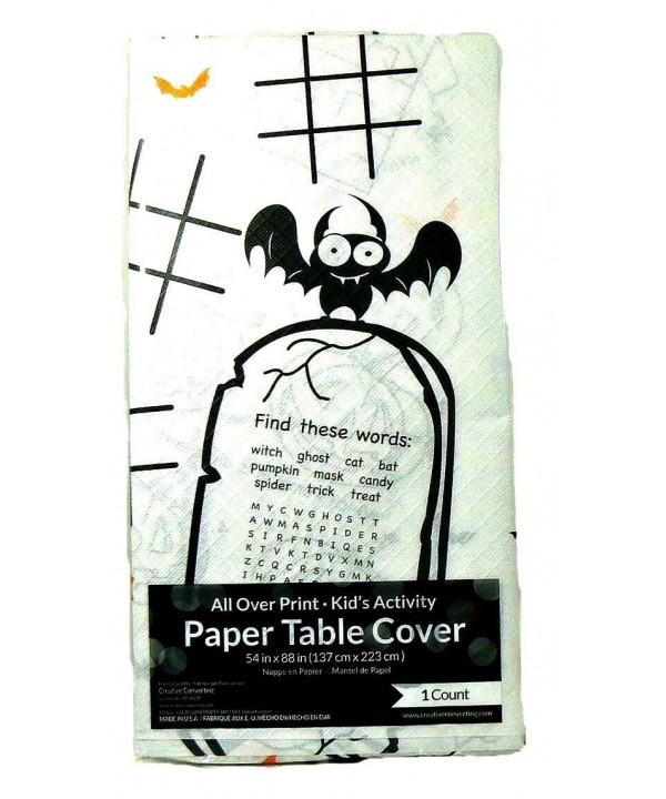 Childrens Halloween Activity Paper Tablecloth Childrens Halloween Activity Paper Tablecloth