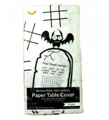 Childrens Halloween Activity Paper Tablecloth