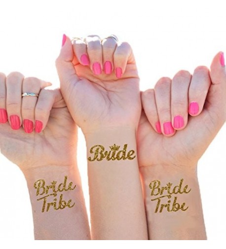 Temporary Bachelorette Waterproof Bridesmaid Metallic