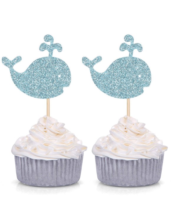 Glitter Cupcake Birthday Creature Decorations