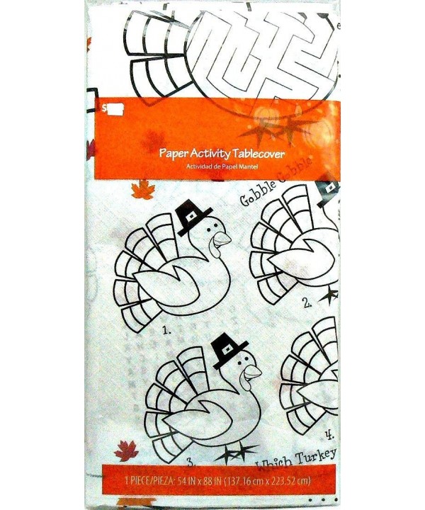 Childrens Thanksgiving Activity Paper Tablecloth