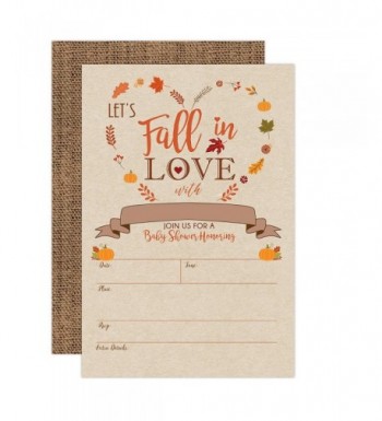 Pumpkin Shower Invitations Neutral Envelopes