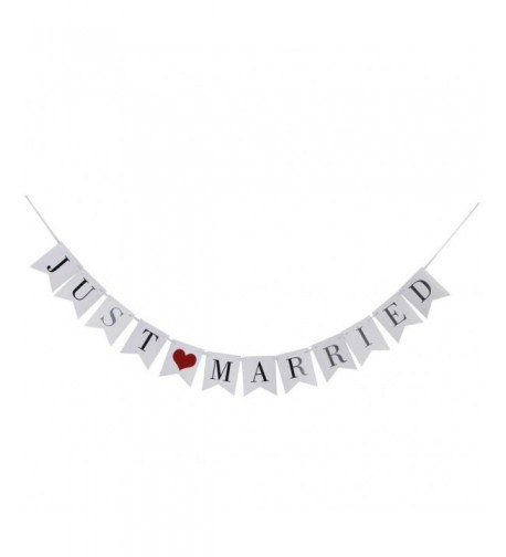Married Vintage Wedding Bunting Decoration